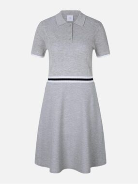BOGNER Kasja Light Gray Performance Polo Dress